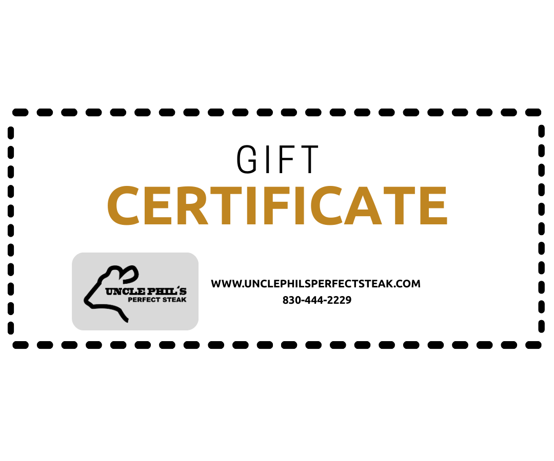 Uncle Phil's Gift Certificate